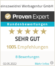 Erfahrungen & Bewertungen zu einszweidrei Werbagentur GmbH