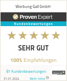 Erfahrungen & Bewertungen zu Werbung Gall GmbH