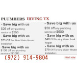 Plumbers Irving TX