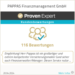 Erfahrungen & Bewertungen zu PAPPAS Finanzmanagement GmbH
