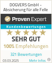 Erfahrungen & Bewertungen zu DOGVERS GmbH - Absicherung für alle Felle