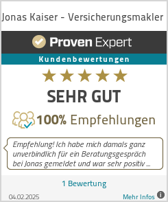Erfahrungen & Bewertungen zu Jonas Kaiser - Versicherungsmakler