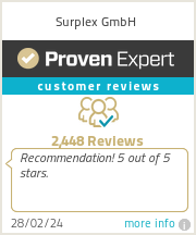 Ratings & reviews for Surplex GmbH