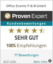 Erfahrungen & Bewertungen zu Office Events P & B GmbH