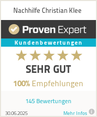 Erfahrungen & Bewertungen zu Nachhilfe Christian Klee