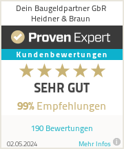 Erfahrungen & Bewertungen zu Dein Baugeldpartner GbR Heidner & Braun
