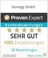 Erfahrungen & Bewertungen zu Sunergy GmbH