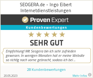 Erfahrungen & Bewertungen zu SEOGERA.de - Ingo Eibert Internetdienstleistungen