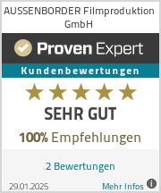 Erfahrungen & Bewertungen zu AUSSENBORDER Filmproduktion GmbH