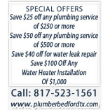 Plumbing Bedford TX