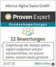Erfahrungen & Bewertungen zu efectus digital Swiss GmbH
