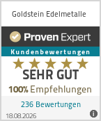 Erfahrungen & Bewertungen zu Goldstein Edelmetalle