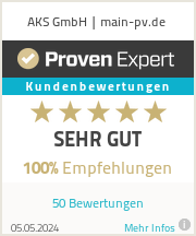 Erfahrungen & Bewertungen zu AKS GmbH | main-pv.de