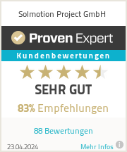 Erfahrungen & Bewertungen zu Solmotion Project GmbH