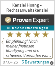 Erfahrungen & Bewertungen zu Kanzlei Hoang - Rechtsanwaltskanzlei
