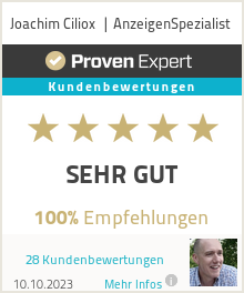 Erfahrungen & Bewertungen zu Joachim Ciliox  | AnzeigenSpezialist