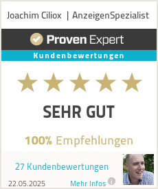 Erfahrungen & Bewertungen zu Joachim Ciliox | AnzeigenSpezialist