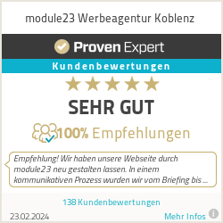 Erfahrungen & Bewertungen zu module23 Werbeagentur Koblenz