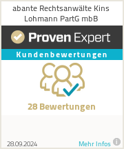 Erfahrungen & Bewertungen zu abante Rechtsanwälte Kins Lohmann Stenzel PartG mbB