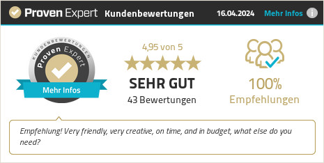Customer ratings & experiences with Eigenart film production. Show more info.