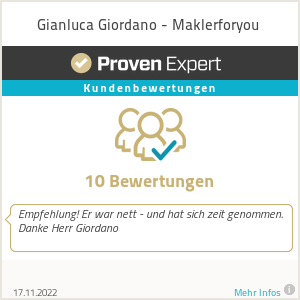 Erfahrungen & Bewertungen zu Gianluca Giordano - Maklerforyou