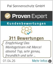 Erfahrungen & Bewertungen zu Pal Sonnenschutz GmbH