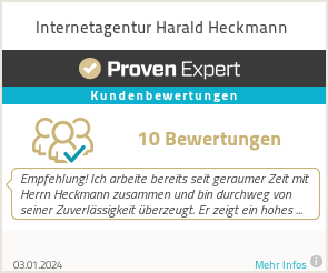 Erfahrungen & Bewertungen zu Internetagentur Harald Heckmann