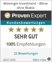 Erfahrungen & Bewertungen zu Wiesinger Investment - Börse ohne Blabla