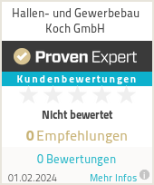 Erfahrungen & Bewertungen zu Hallen- und Gewerbebau Koch GmbH