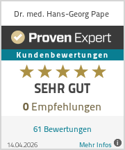 Erfahrungen & Bewertungen zu Dr. med. Hans-Georg Pape