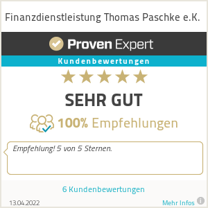 Erfahrungen & Bewertungen zu Finanzdienstleistung Thomas Paschke e.K.