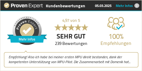 Kundenbewertungen & Erfahrungen zu MPU-Pilot. Mehr Infos anzeigen.