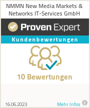 Erfahrungen & Bewertungen zu NMMN New Media Markets & Networks IT-Services GmbH
