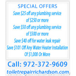 Toilet Repair Richardson