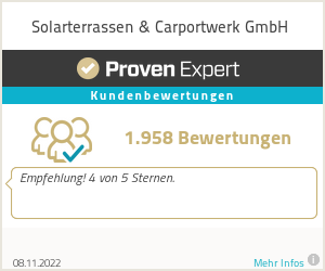 Erfahrungen & Bewertungen zu Solarterrassen & Carportwerk GmbH