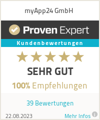 Erfahrungen & Bewertungen zu myApp24 GmbH