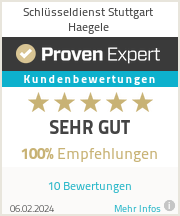 Erfahrungen & Bewertungen zu Schlüsseldienst Haegele