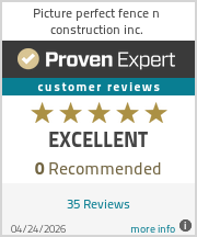 Ratings & reviews for Picture perfect fence n construction inc.