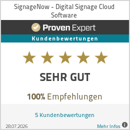 Erfahrungen & Bewertungen zu SignageNow - Digital Signage Cloud Software