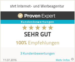 Erfahrungen & Bewertungen zu shrt Internet- und Werbeagentur