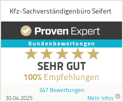 Erfahrungen & Bewertungen zu Kfz-Sachverständigenbüro Seifert
