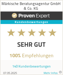 Erfahrungen & Bewertungen zu Märkische Beratungsagentur GmbH & Co. KG