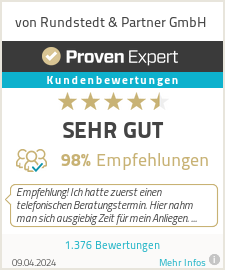 Erfahrungen & Bewertungen zu von Rundstedt & Partner GmbH