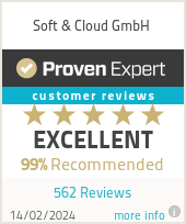 Ratings & reviews for  Soft & Cloud AG