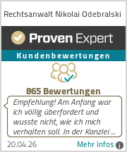 Erfahrungen & Bewertungen zu Rechtsanwalt Nikolai Odebralski