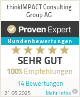 Erfahrungen & Bewertungen zu thinkIMPACT Consulting Group AG
