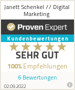 Erfahrungen & Bewertungen zu Janett Schenkel // Digital Marketing