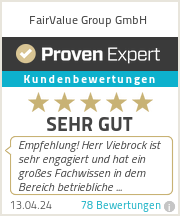 Erfahrungen & Bewertungen zu FairValue Group GmbH