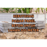 Cara Menghitung Kebutuhan Pagar Panel Beton untuk Luas Lahan 500 Meter