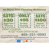 911 Dryer Vent Cleaning McKinney TX